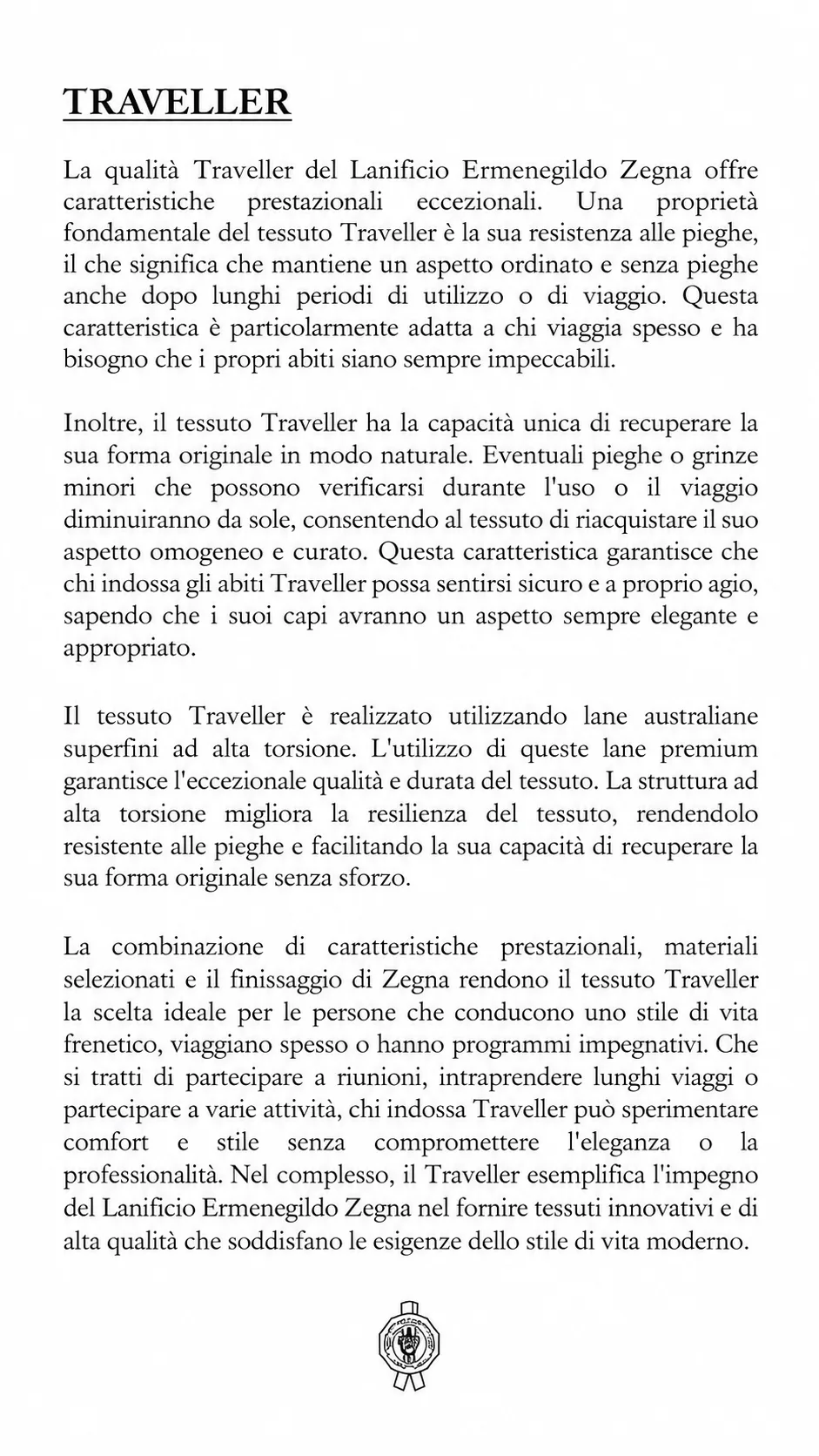 Mazzetta tre dei tessuti Zegna Traveller